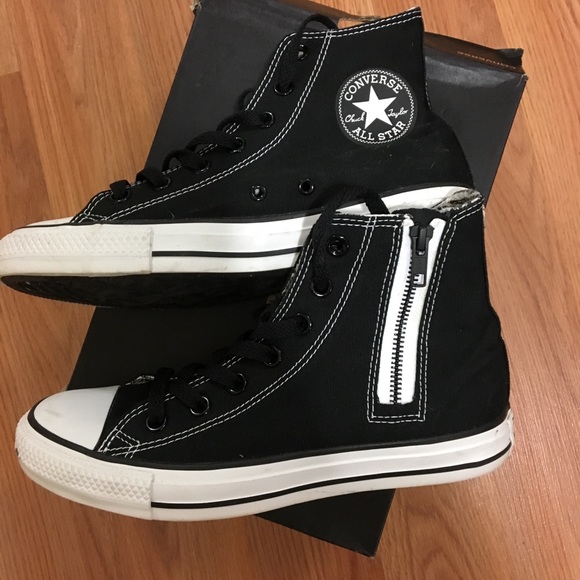 converse with zippers on side